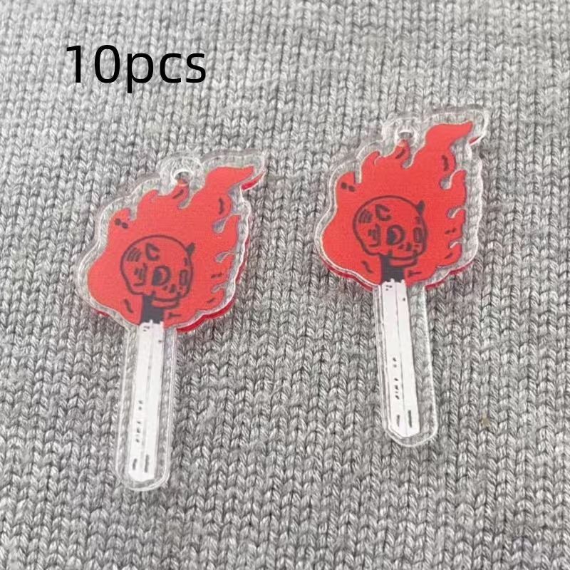 10 buah liontin tengkorak akri - Earrings ulasan dan harga