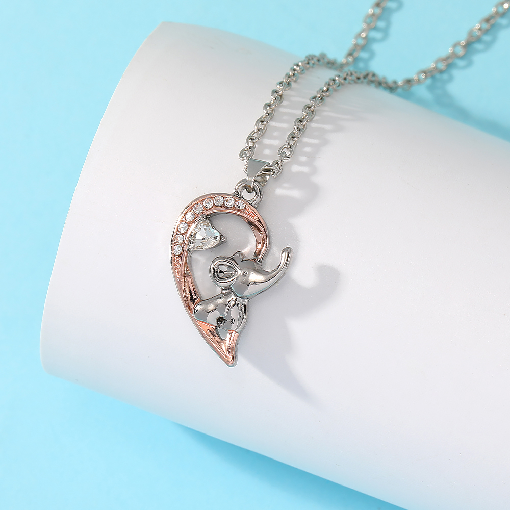 2Pcs Kalung Magnetik Bentuk Ha - Magnetic Couple Matching Necklaces ulasan dan harga