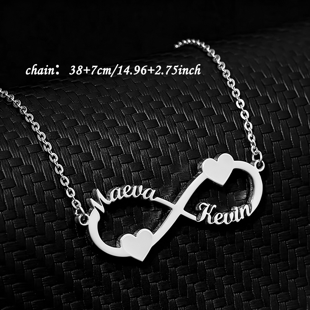 Kalung Nama Kustom Liontin Hat - Custom Name Necklace Stainless Steel ulasan dan harga
