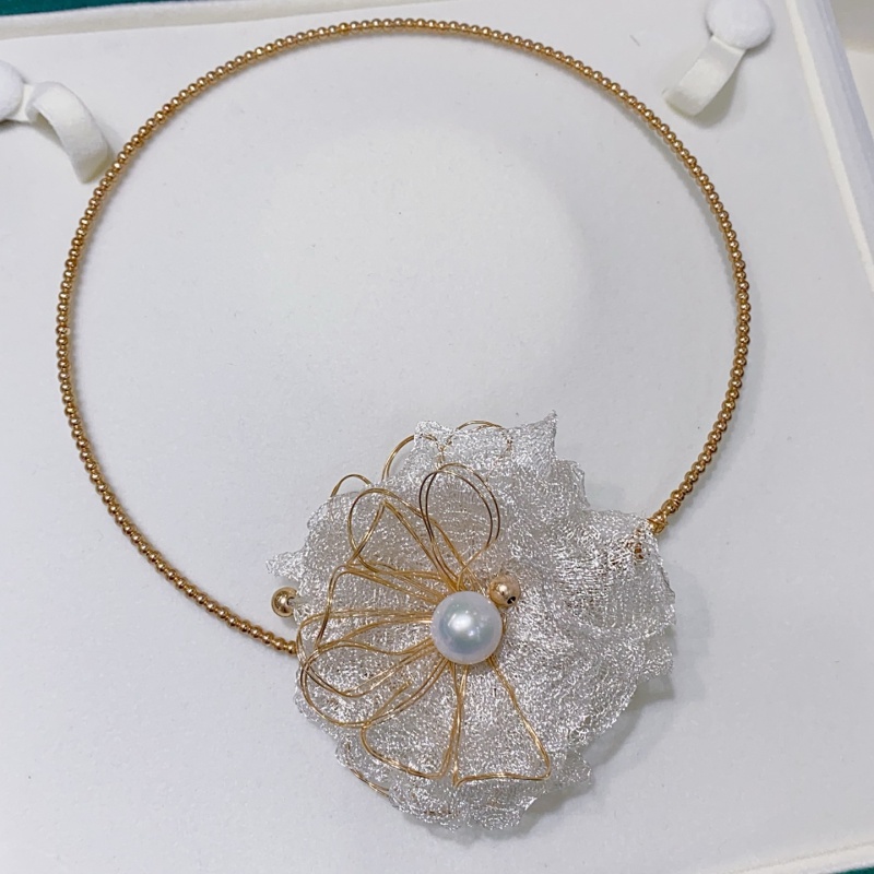 Kalung Wanita Vintage SGARIT F - Pearl Choker Necklace Vintage ulasan dan harga