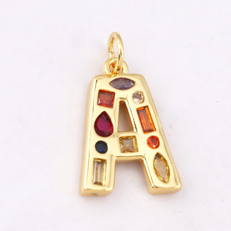 Liontin Huruf Inisial Berlapis - Initial Letter Necklace 18K Gold ulasan dan harga