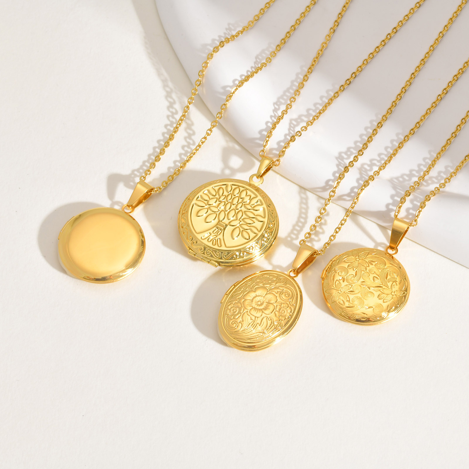 Vnox Kalung Liontin Foto Hati  - Heart Locket Necklace Photo ulasan dan harga