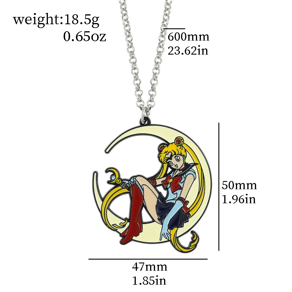 Kalung Enamel Logam Anime Mani - Anime Pendant Necklace ulasan dan harga