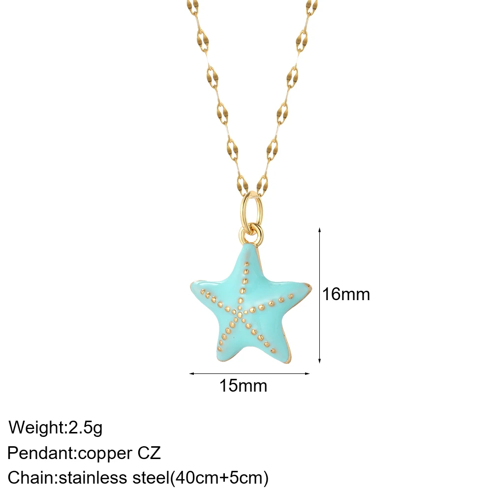 Kalung Diy bentuk bintang laut - Cross Pendant Necklace Gold ulasan dan harga