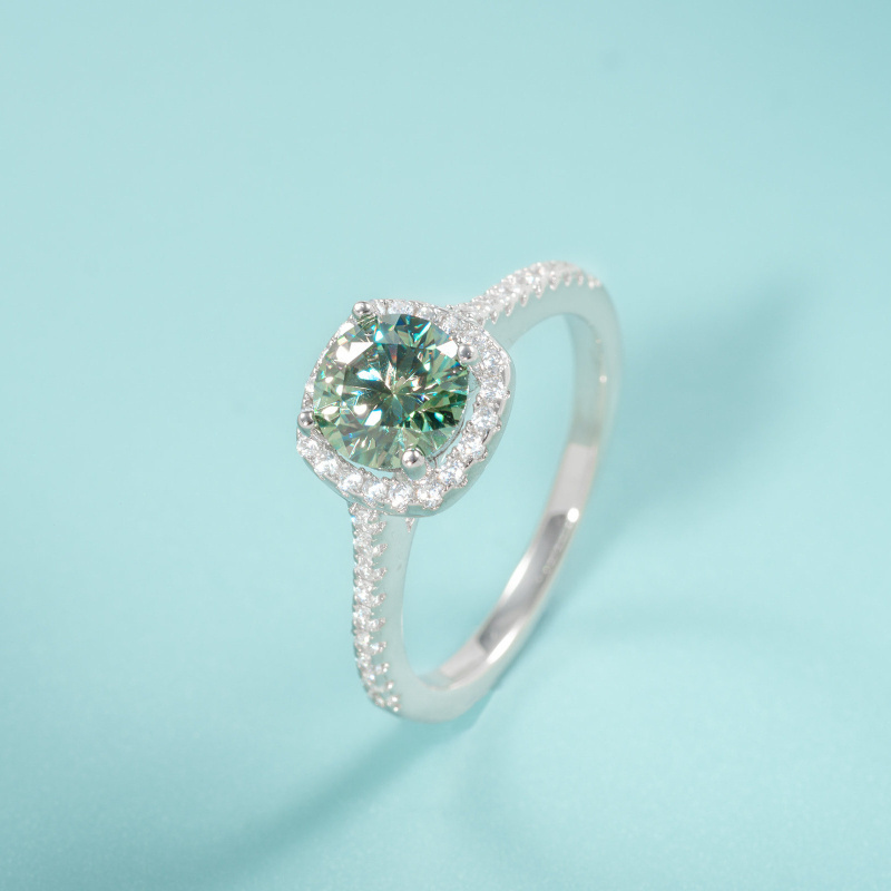 1 Buah Cincin Pernikahan Moiss - Moissanite Engagement Ring 1 Carat ulasan dan harga