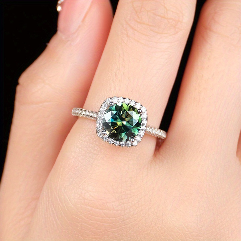 1 Buah Cincin Pernikahan Moiss - Moissanite Engagement Ring 1 Carat ulasan dan harga
