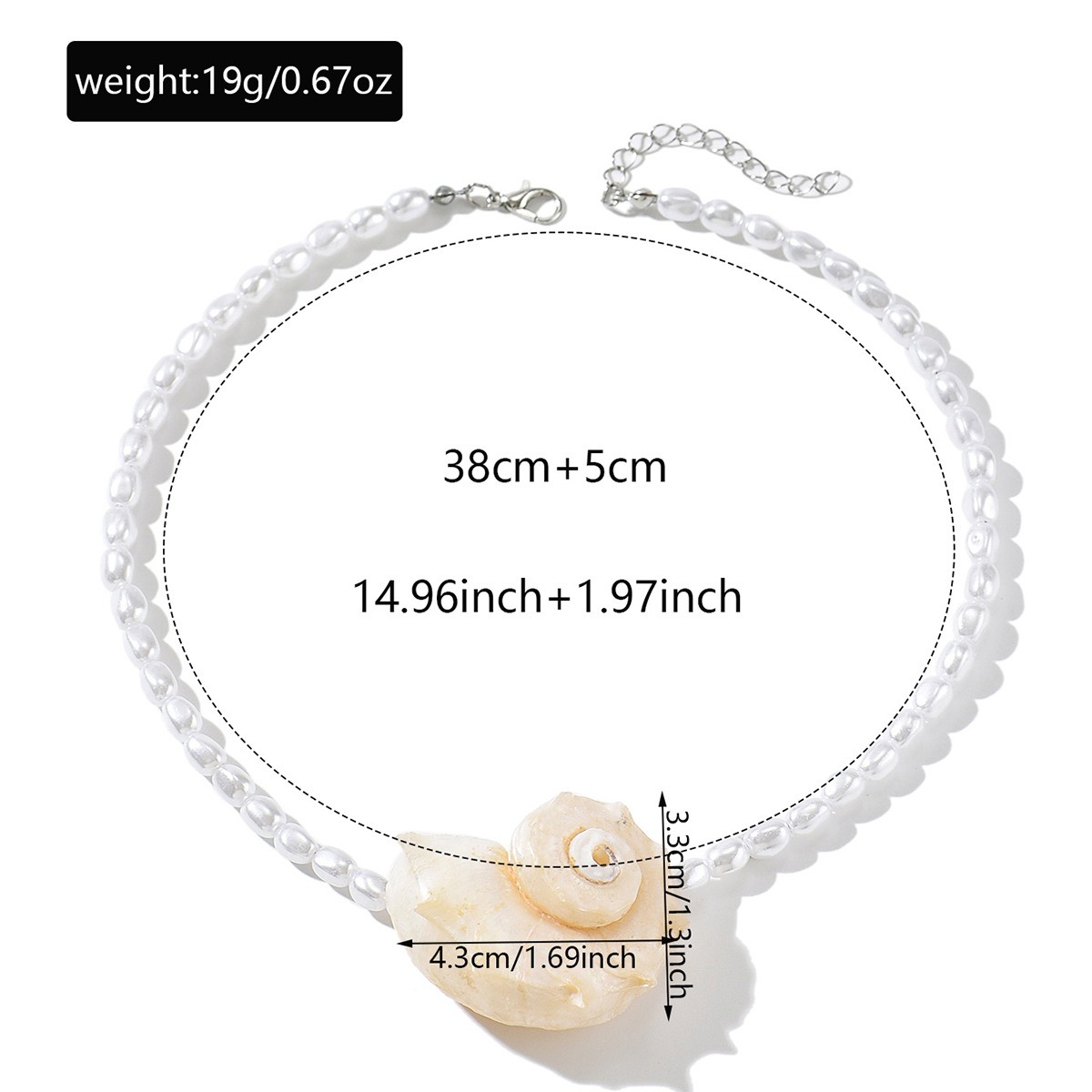 Kalung Liontin Cangkang Kerang - Pearl Choker Necklace Vintage ulasan dan harga