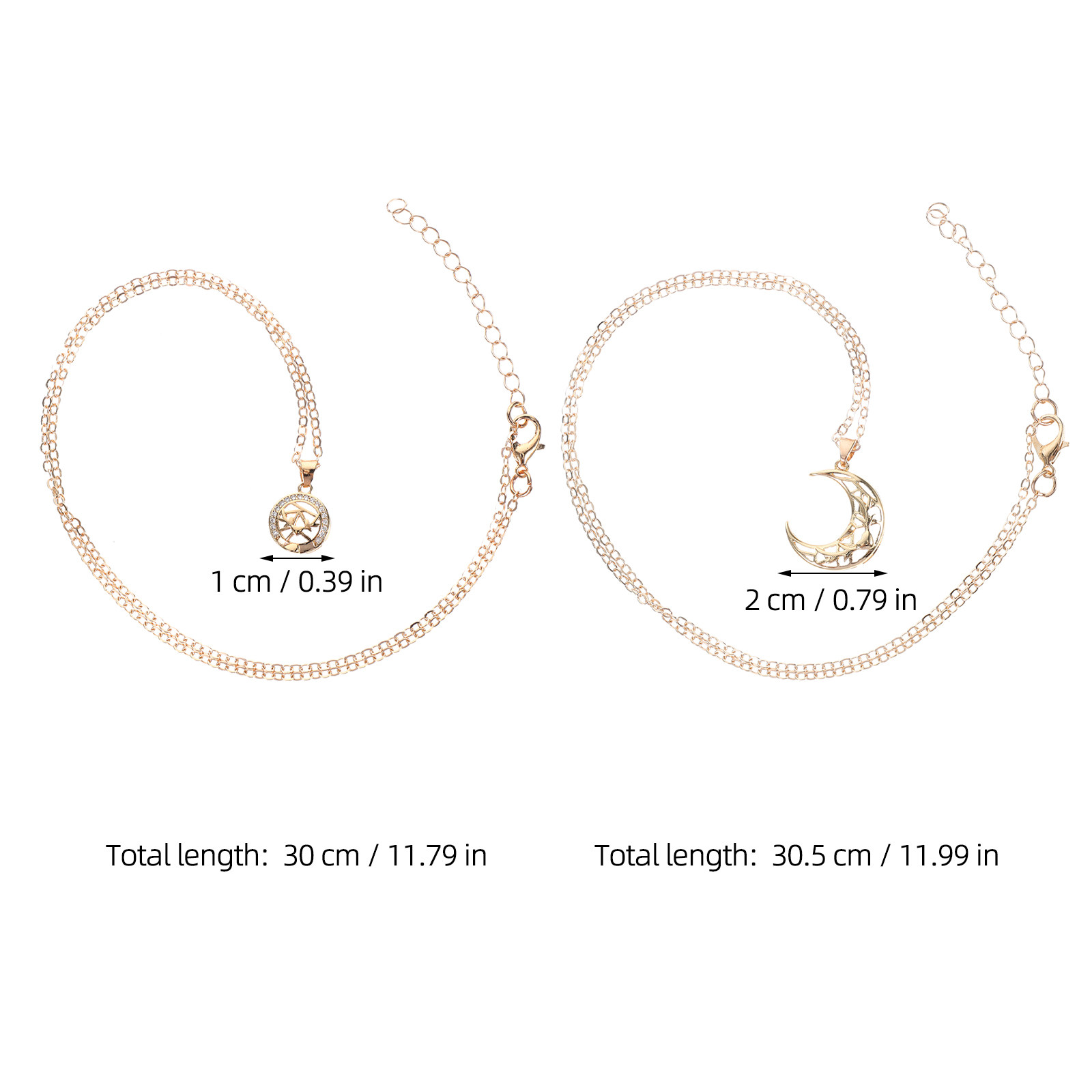 1 Pasang Kalung Matahari Bulan - Magnetic Couple Matching Necklaces ulasan dan harga