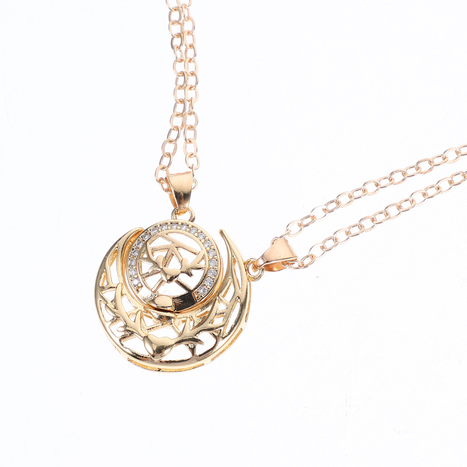 1 Pasang Kalung Matahari Bulan - Magnetic Couple Matching Necklaces ulasan dan harga