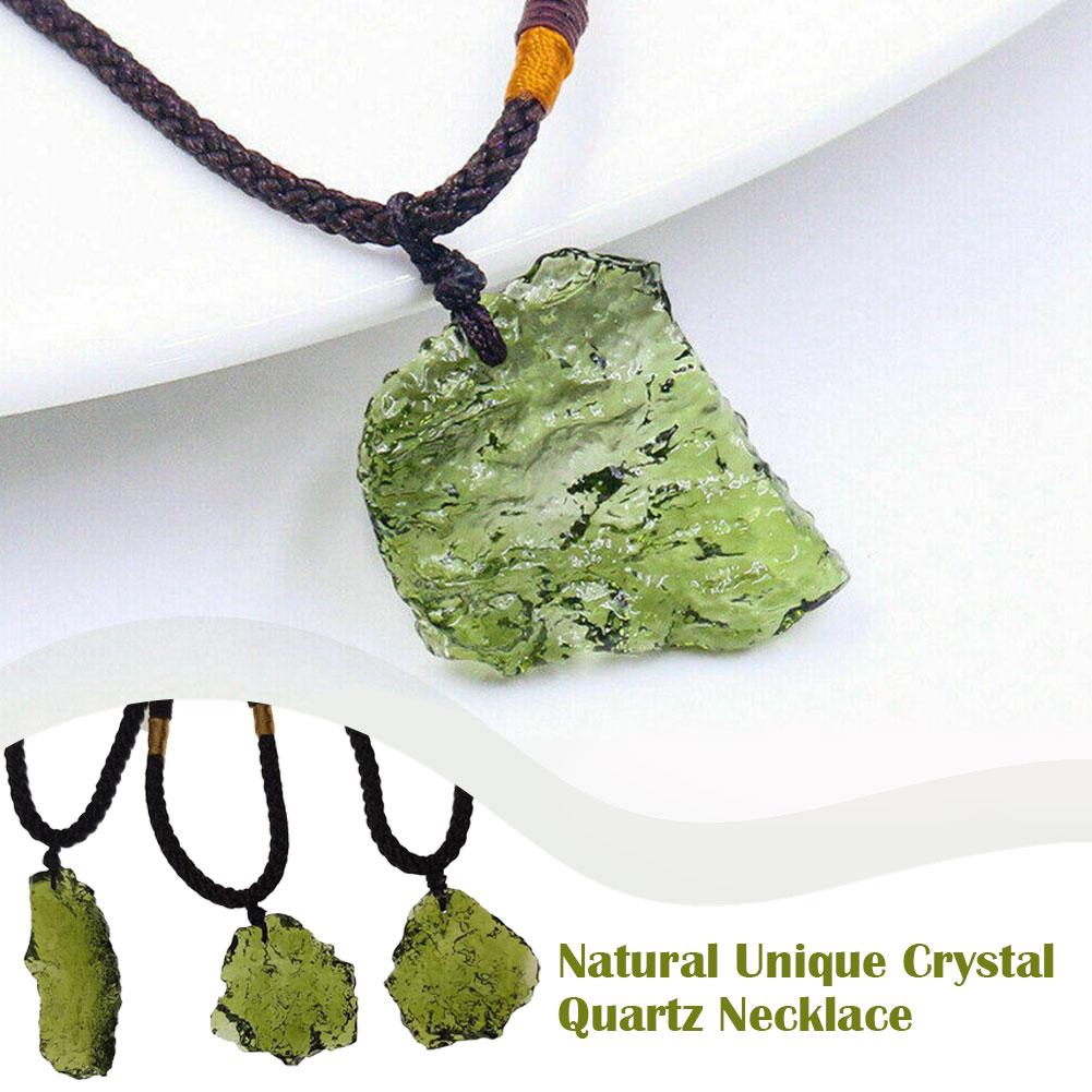 Kalung kuarsa kristal unik ala - Crystal Pendant Necklace Natural Stone ulasan dan harga