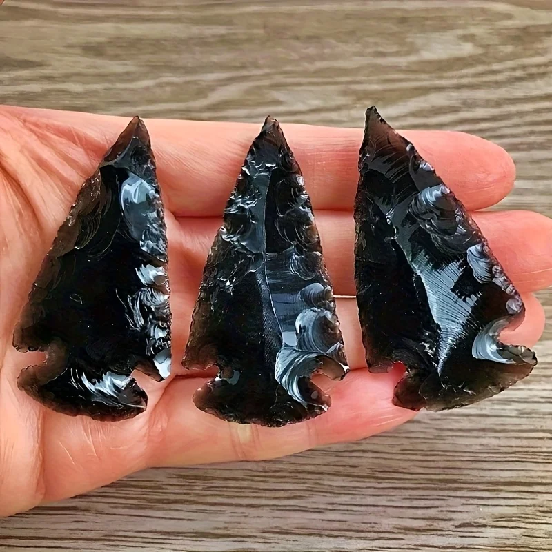 1 Liontin Panah Obsidian - Lio - Crystal Pendant Necklace Natural Stone ulasan dan harga