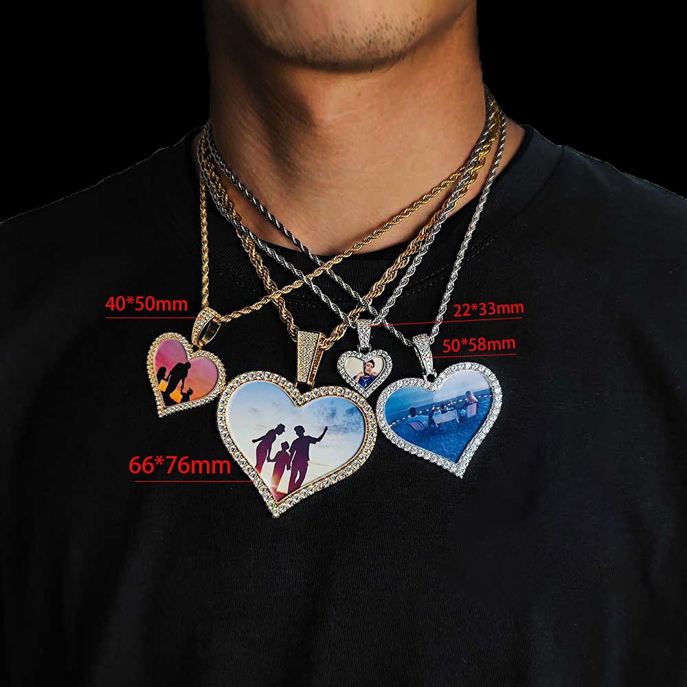Kalung Liontin Hati Hip Hop de - Heart Locket Necklace Photo ulasan dan harga