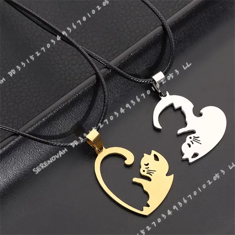 1 Pasang Gantungan Kunci Kucin - Magnetic Couple Matching Necklaces ulasan dan harga