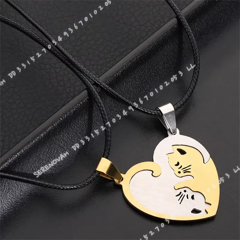 1 Pasang Gantungan Kunci Kucin - Magnetic Couple Matching Necklaces ulasan dan harga