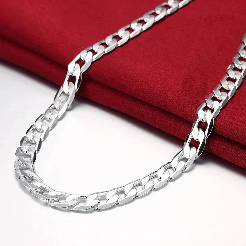 Kalung Perak 925 Sterling Untu - Cuban Link Chain 12Mm ulasan dan harga