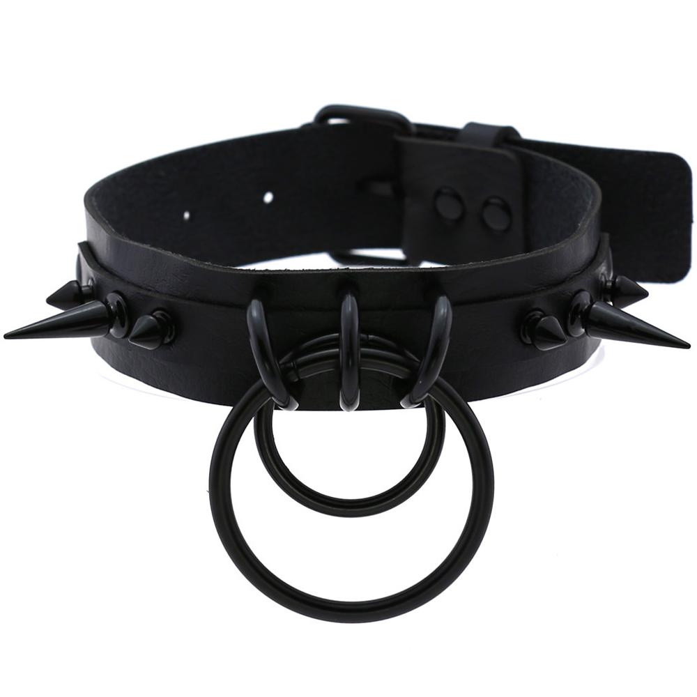Choker Berduri Hitam Kalung Ke - Goth Punk Spike Choker ulasan dan harga