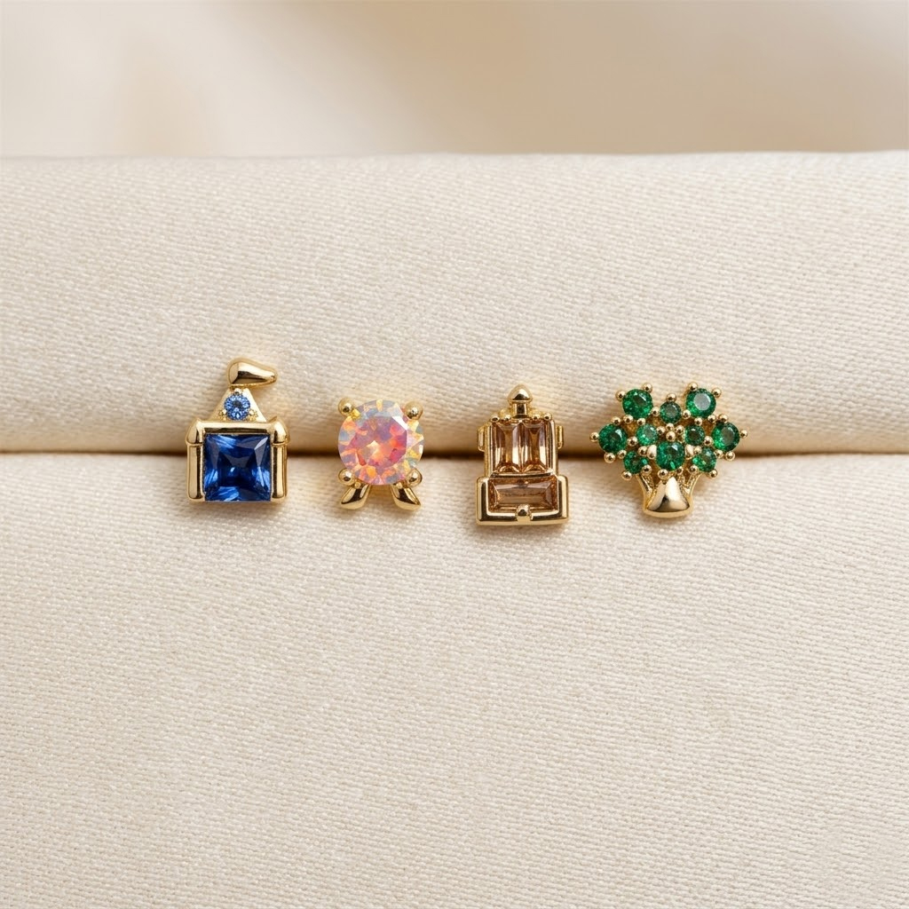 Anting-anting Stud Taman Hibur - Earrings ulasan dan harga