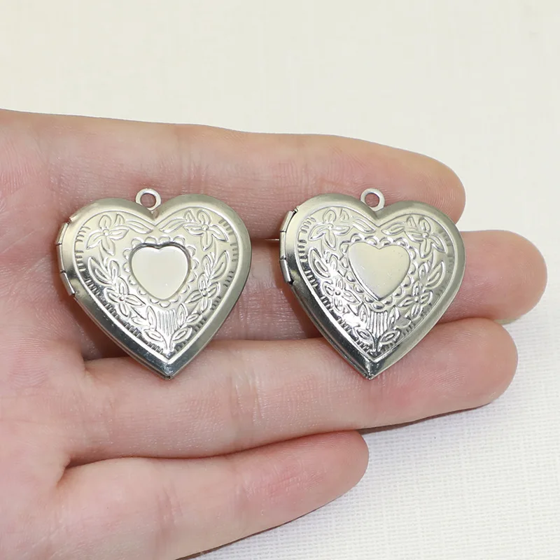 BoYuTe (20 buah/lot) liontin l - Heart Locket Necklace Photo ulasan dan harga