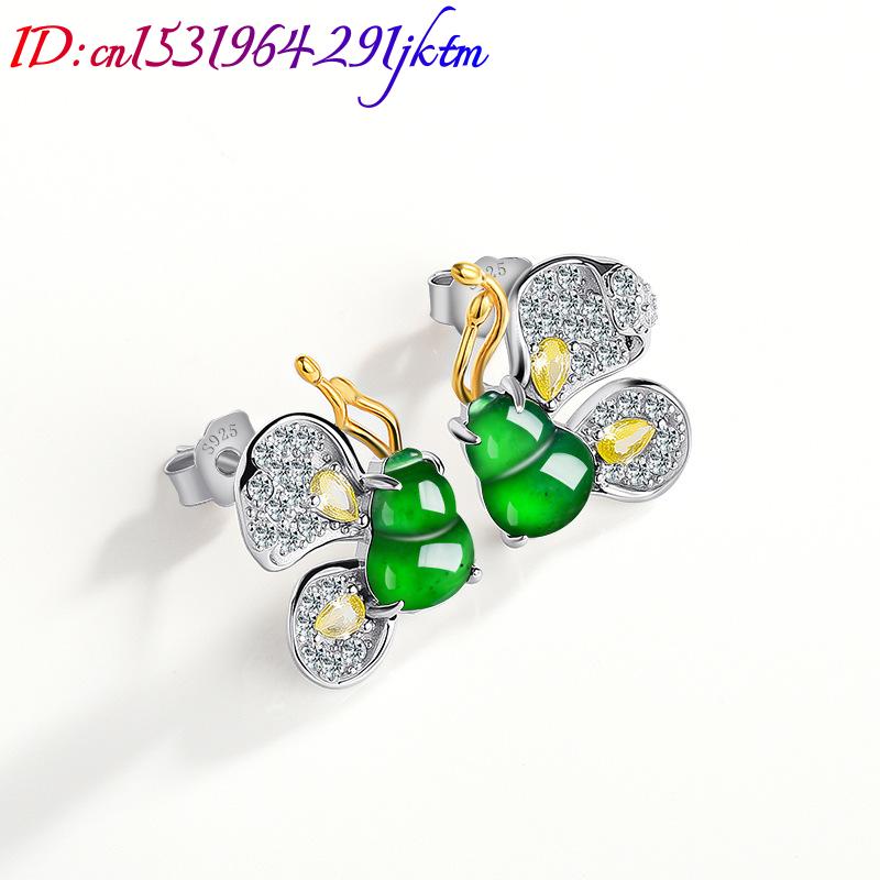 Anting Kupu-kupu Giok Burma Hi - Earrings ulasan dan harga