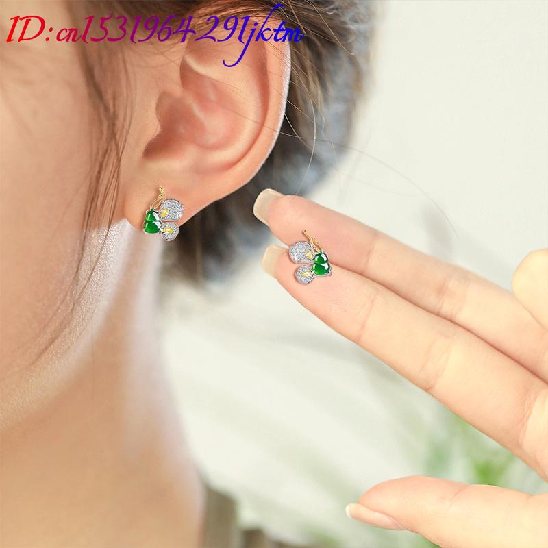 Anting Kupu-kupu Giok Burma Hi - Earrings ulasan dan harga