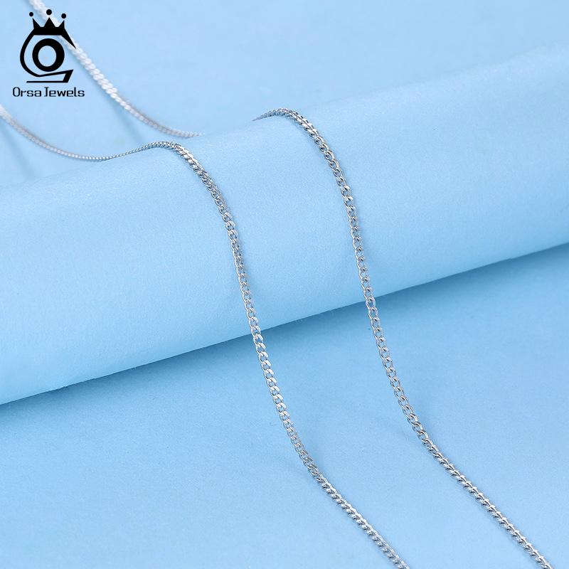 ORSA JEWELS Italia 925 Perak M - 925 Sterling Silver Chain Necklace Men ulasan dan harga