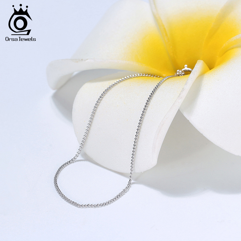 ORSA JEWELS Italia 925 Perak M - 925 Sterling Silver Chain Necklace Men ulasan dan harga