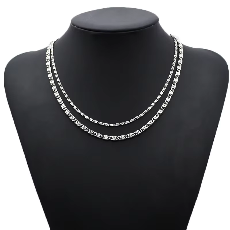 Andara Kalung Rantai Samping 4 - 925 Sterling Silver Chain Necklace Men ulasan dan harga