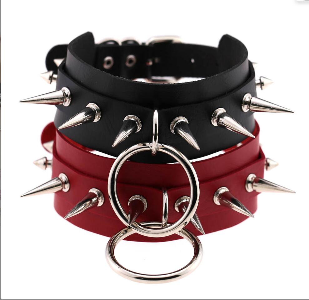 Kalung panjang kerah Punk paku - Goth Punk Spike Choker ulasan dan harga