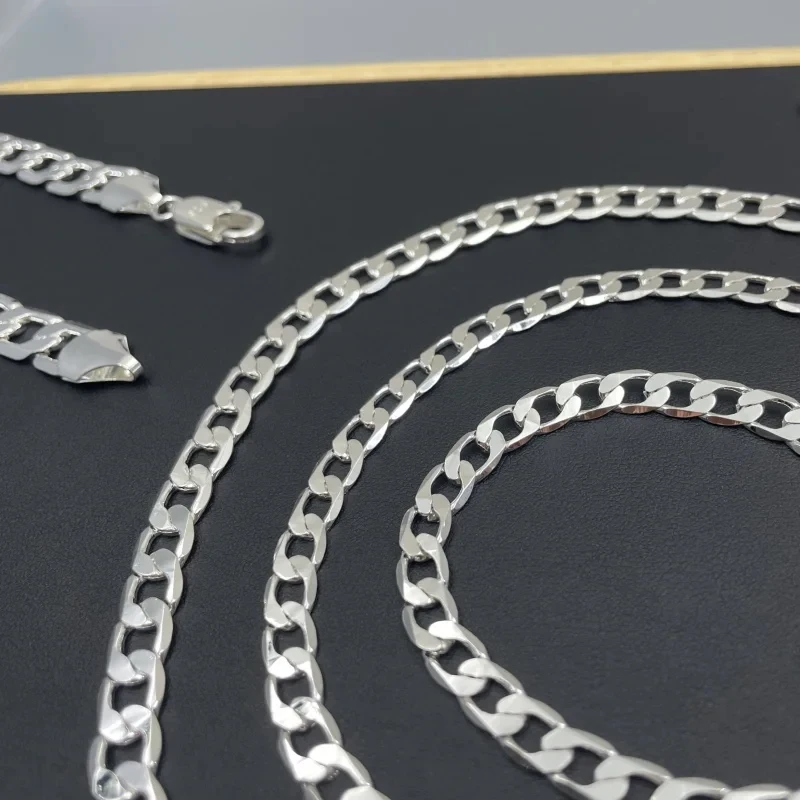 Kalung perak Sterling 925 pria - Cuban Link Chain 12Mm ulasan dan harga