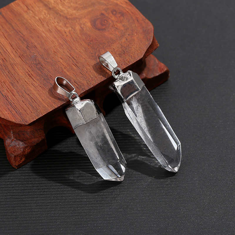 Liontin Kristal Kuarsa Bening  - Crystal Pendant Necklace Natural Stone ulasan dan harga