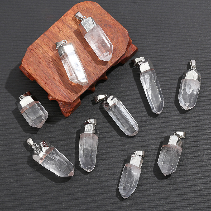 Liontin Kristal Kuarsa Bening  - Crystal Pendant Necklace Natural Stone ulasan dan harga