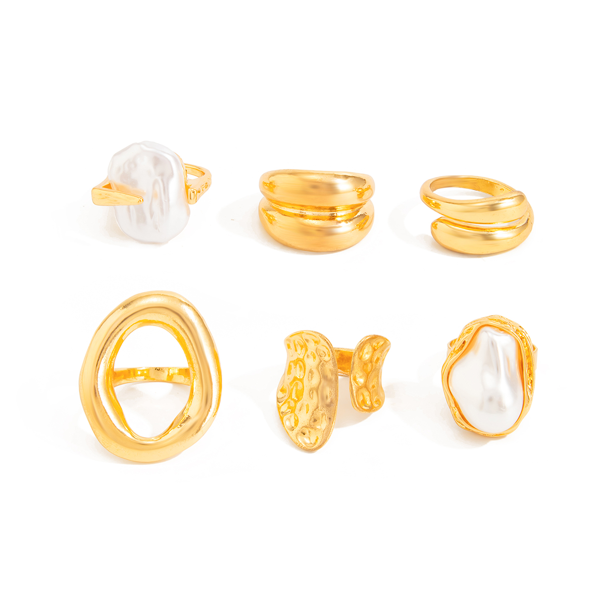 Ingemark 6Pcs/Set Cincin Logam - Vintage Punk Knuckle Rings Set ulasan dan harga