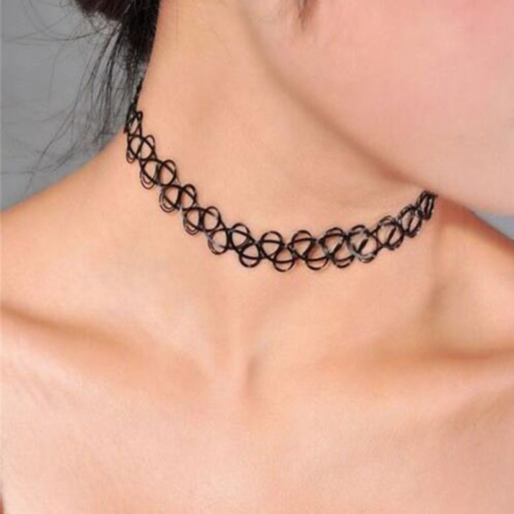 Kalung Multi Warna kepang bena - Pearl Choker Necklace Vintage ulasan dan harga