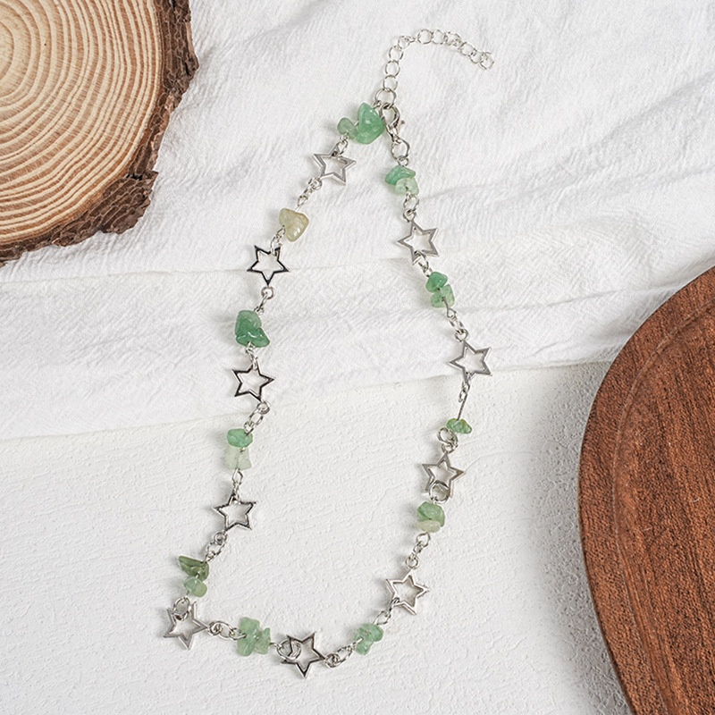 Set kalung 2 potong Y2K dua la - Layered Pendant Necklace Aesthetic ulasan dan harga