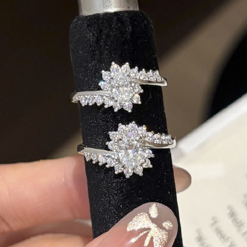Apaison Cincin Pernikahan Wani - Moissanite Engagement Ring 1 Carat ulasan dan harga