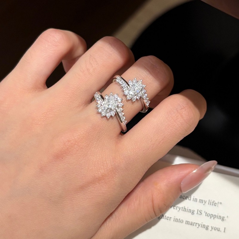 Apaison Cincin Pernikahan Wani - Moissanite Engagement Ring 1 Carat ulasan dan harga