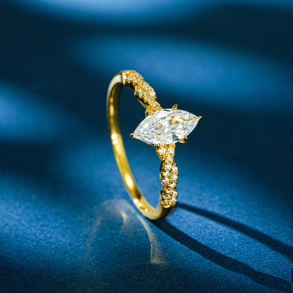 Cincin Pertunangan Lumira 100% - Moissanite Engagement Ring 1 Carat ulasan dan harga