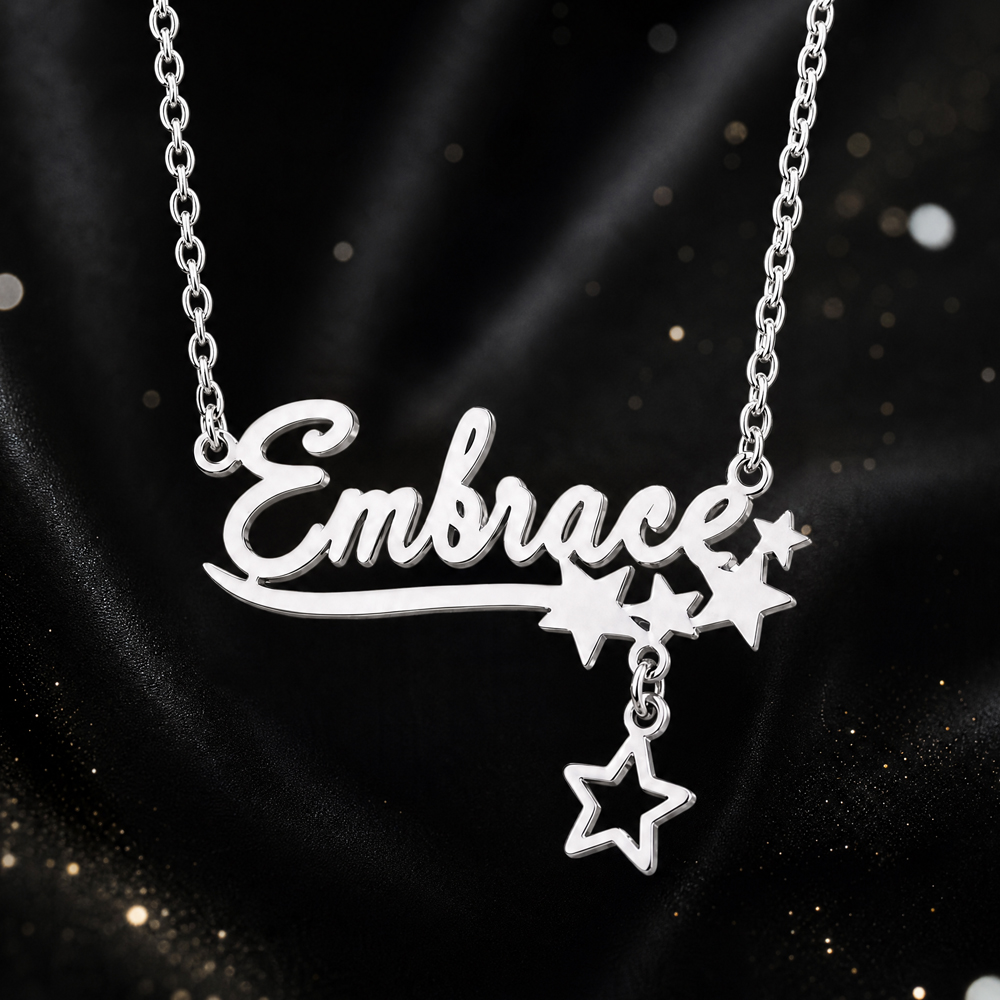 Kalung Nama Kupu-Kupu Kustom U - Custom Name Necklace Stainless Steel ulasan dan harga
