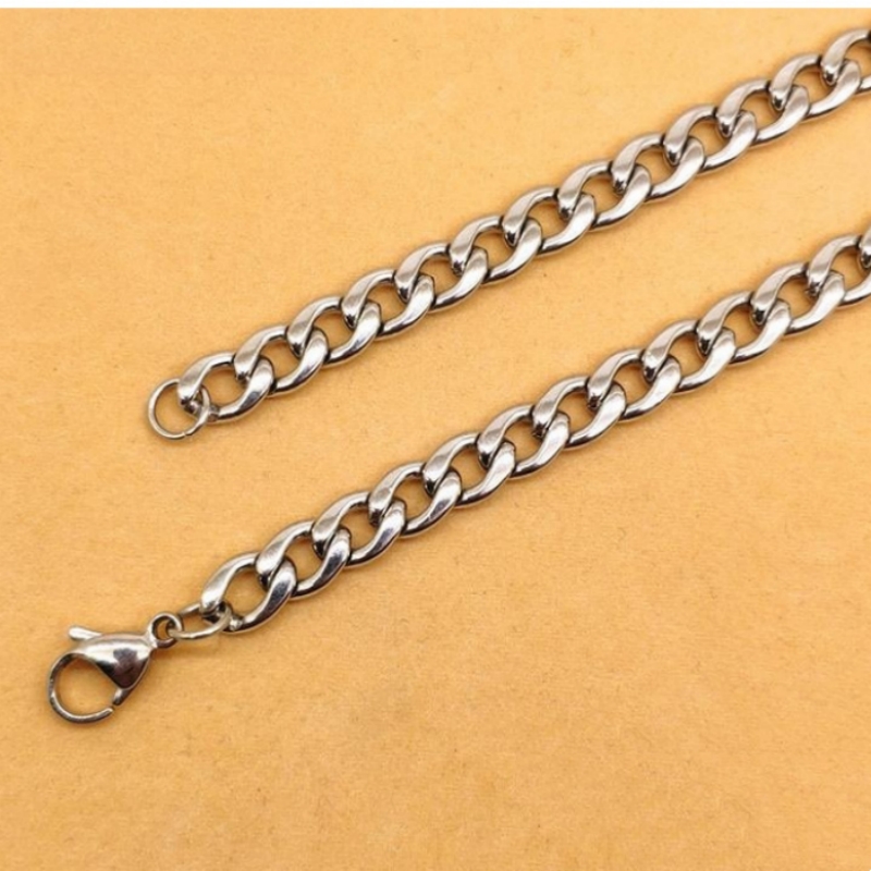 Kalung Rantai Kuba Baja Tahan  - Cuban Link Chain 12Mm ulasan dan harga