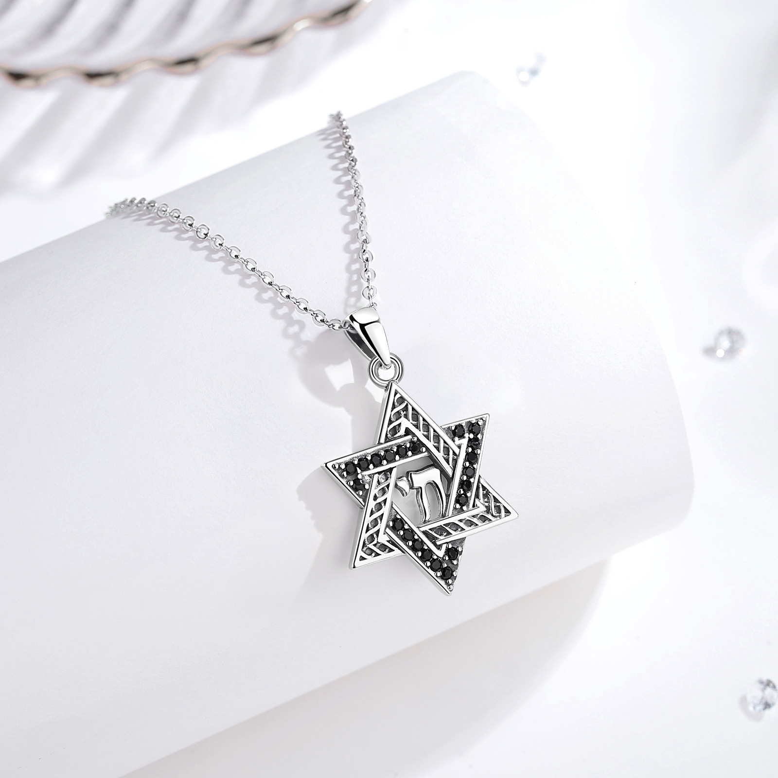 Eudora 925 perak murni Bintang - 925 Sterling Silver Chain Necklace Men ulasan dan harga