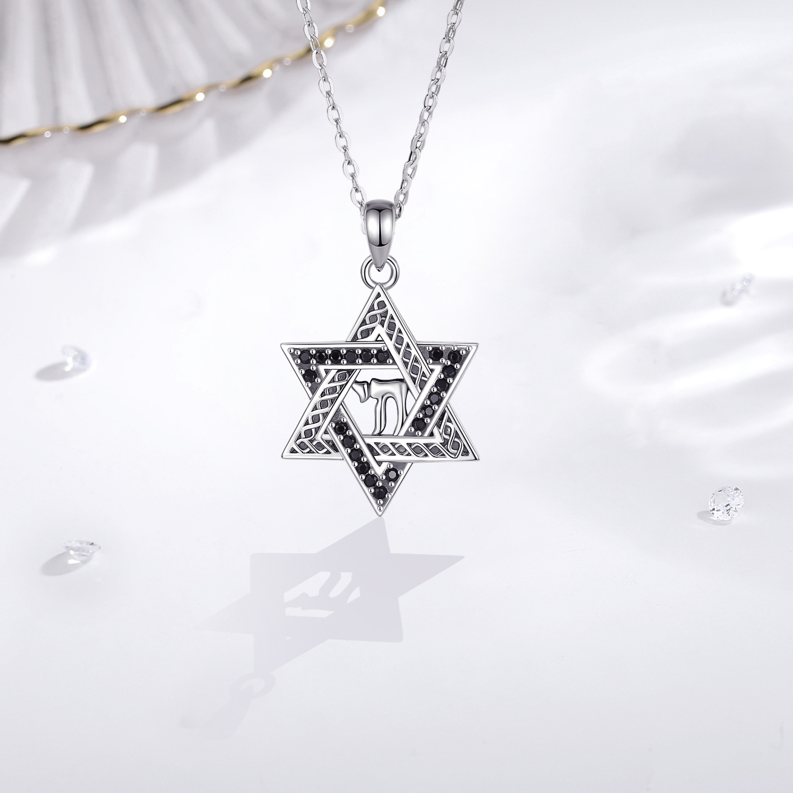 Eudora 925 perak murni Bintang - 925 Sterling Silver Chain Necklace Men ulasan dan harga