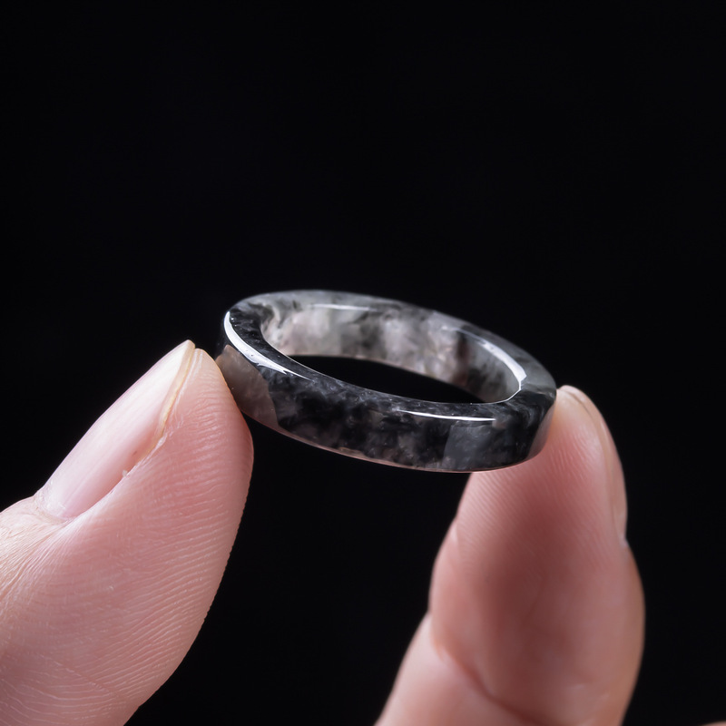 Cincin batu giok hitam jenis e - Rings ulasan dan harga