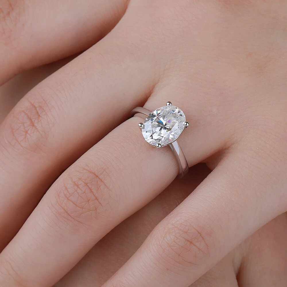 Cincin Pertunangan Moissanite  - Moissanite Engagement Ring 1 Carat ulasan dan harga